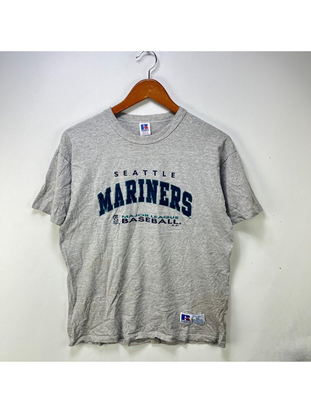 Vintage 90s Seattle Mariners Russell Athletic Shirt Youth XL